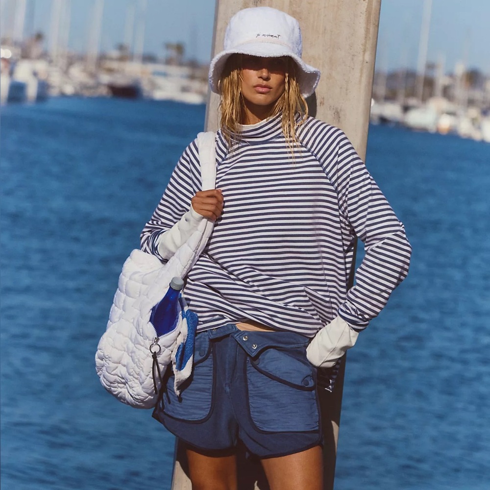 Free People Restoration Yarn Dye Stripe Layer - XS